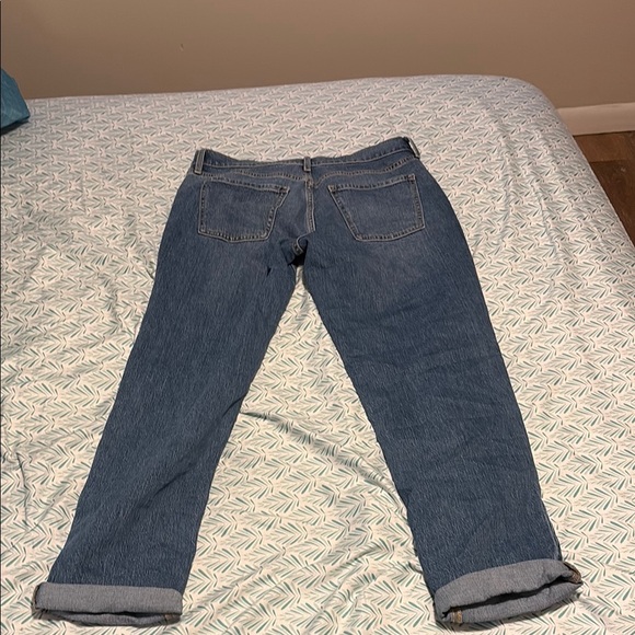 Old Navy Blue Boyfriend Jeans Relaxed Fit - Picture 3 of 3